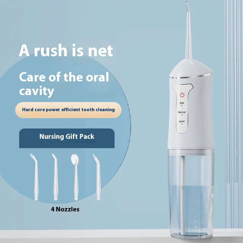 A12 Comfortable Lightweight Portable High Frequency Pulse Deep Cleaning Oral Irrigator Water Flosser Teeth Clean Strong Power
