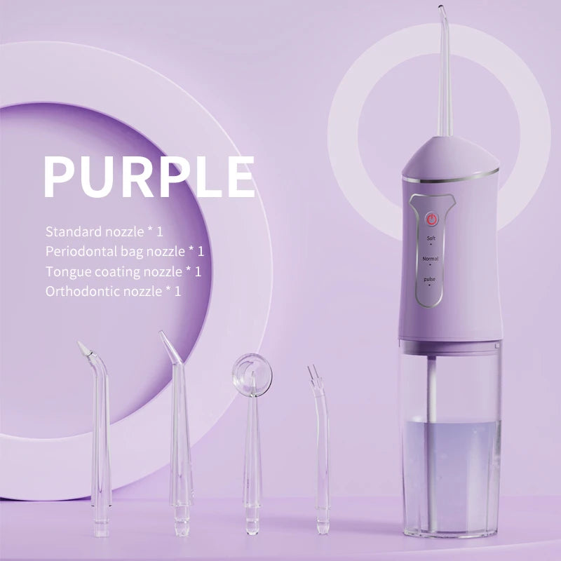A12 Comfortable Lightweight Portable High Frequency Pulse Deep Cleaning Oral Irrigator Water Flosser Teeth Clean Strong Power