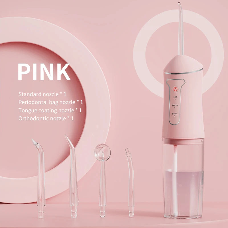 A12 Comfortable Lightweight Portable High Frequency Pulse Deep Cleaning Oral Irrigator Water Flosser Teeth Clean Strong Power