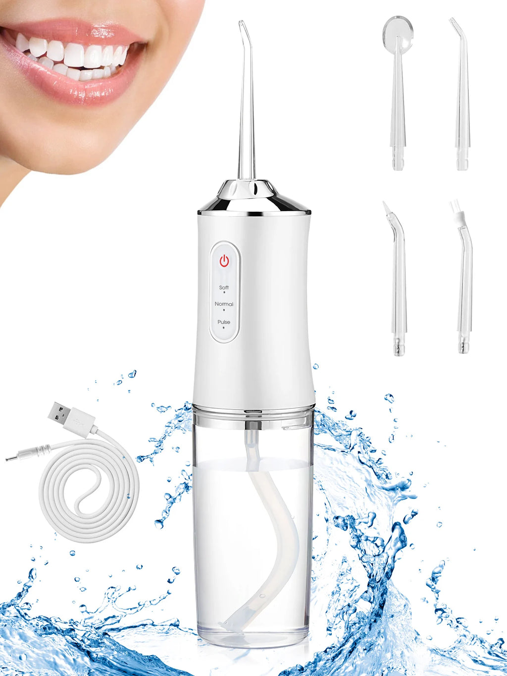 Powerful Water Jet Flossing Machine Portable Oral Irrigator Teeth Whitening Clean And Healthy Teeth Tooth Irrigator