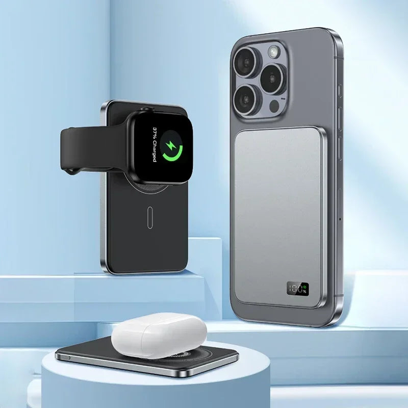 VIVO 50000mAh Magnetic Portable Wireless PowerBank PD22.5W Fast Charging External Battery for Magsafe For iPhone Samsung