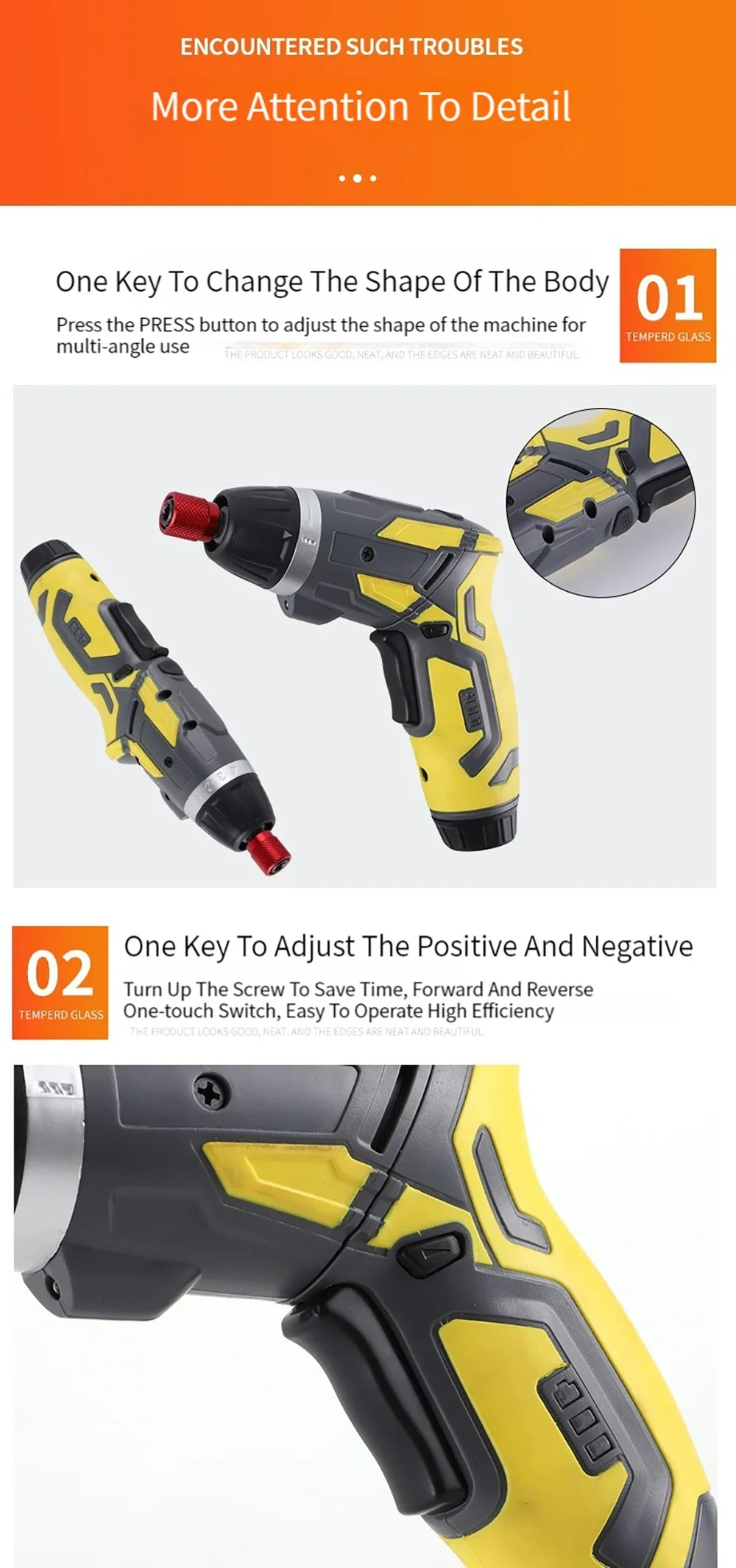 Small And Powerful Battery Screwdriver Rechargeable 4.2V 6Nm 1300mAh 250rpm Screwdrivers Electric Screw Driver Screwdriver Set