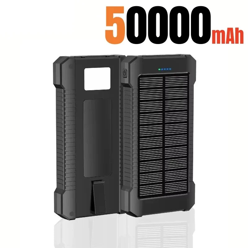 500000mAh Solar Power Bank Large Capacity Super Fast Charging Outdoor Portable External Battery for iPhone Huawei Samsung