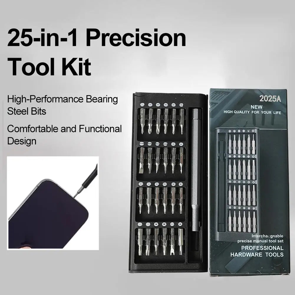 24 in 1 Precision Screwdriver Set: Professional Repair Tool Kit with Screwdriver Heads for Smart Home, Phone, Computer & Glasses