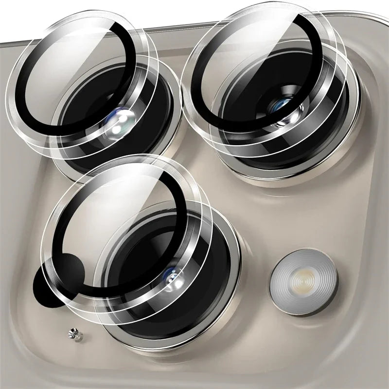 HD Clear Individual Tempered Glass Camera Lens Protector for IPhone 17 Air 15 14 13 16 Pro Max Plus 12 Mini i17 Ring Lens Cover