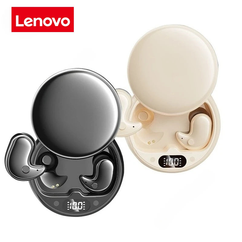Lenovo Bluetooth Sleep Headphones Wireless Headset Version 5.3 Touch Control In-ear design compatible with most devices