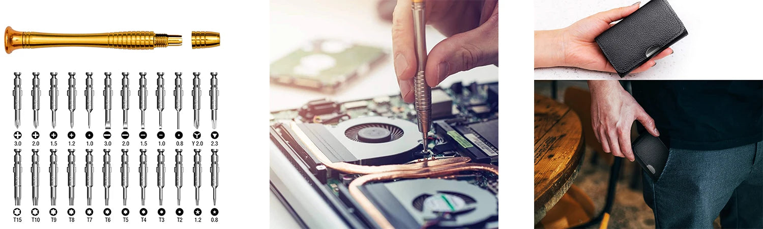 Precision Screwdriver Set 25 in 1 Phillips Torx Screw Driver Bits Professional Repair Hand Tools for iPhone PC Camera Watch