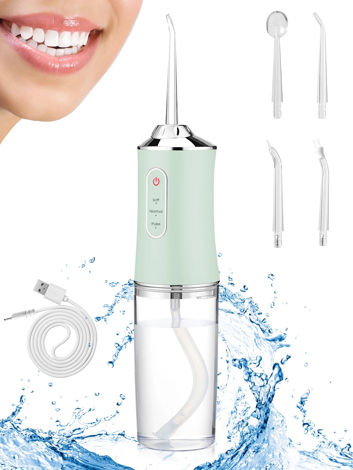 Powerful Water Jet Flossing Machine Portable Oral Irrigator Teeth Whitening Clean And Healthy Teeth Tooth Irrigator