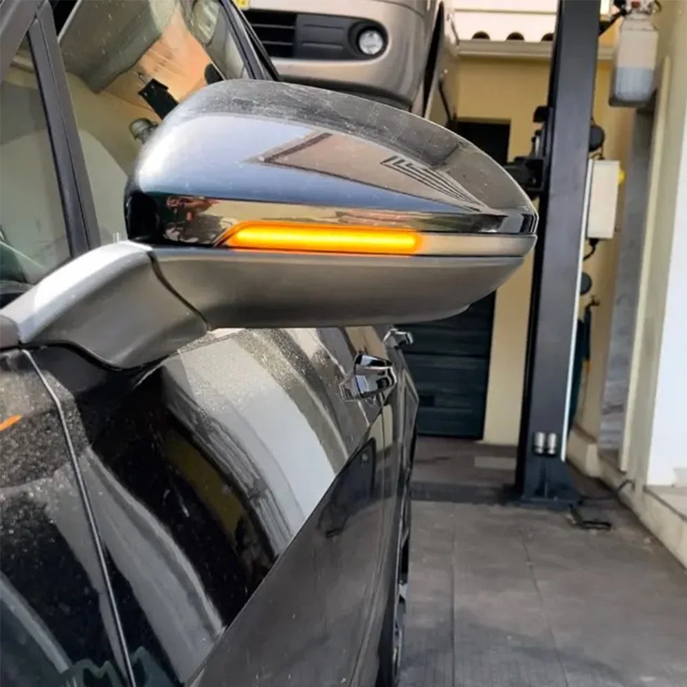 2pcs Malcayang For VW Golf 7.5 MK7.5 GTI R GTD RLINE MK7 7 Dynamic Blinker LED Turn Signal Mirror 2013 2016 2017 Jetta 2019 2020