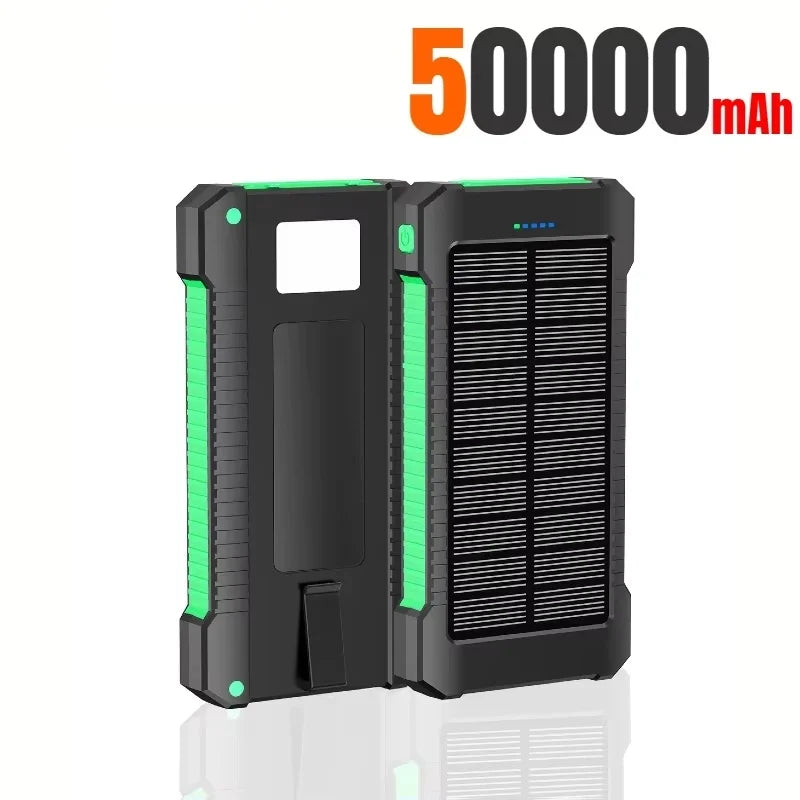 500000mAh Solar Power Bank Large Capacity Super Fast Charging Outdoor Portable External Battery for iPhone Huawei Samsung