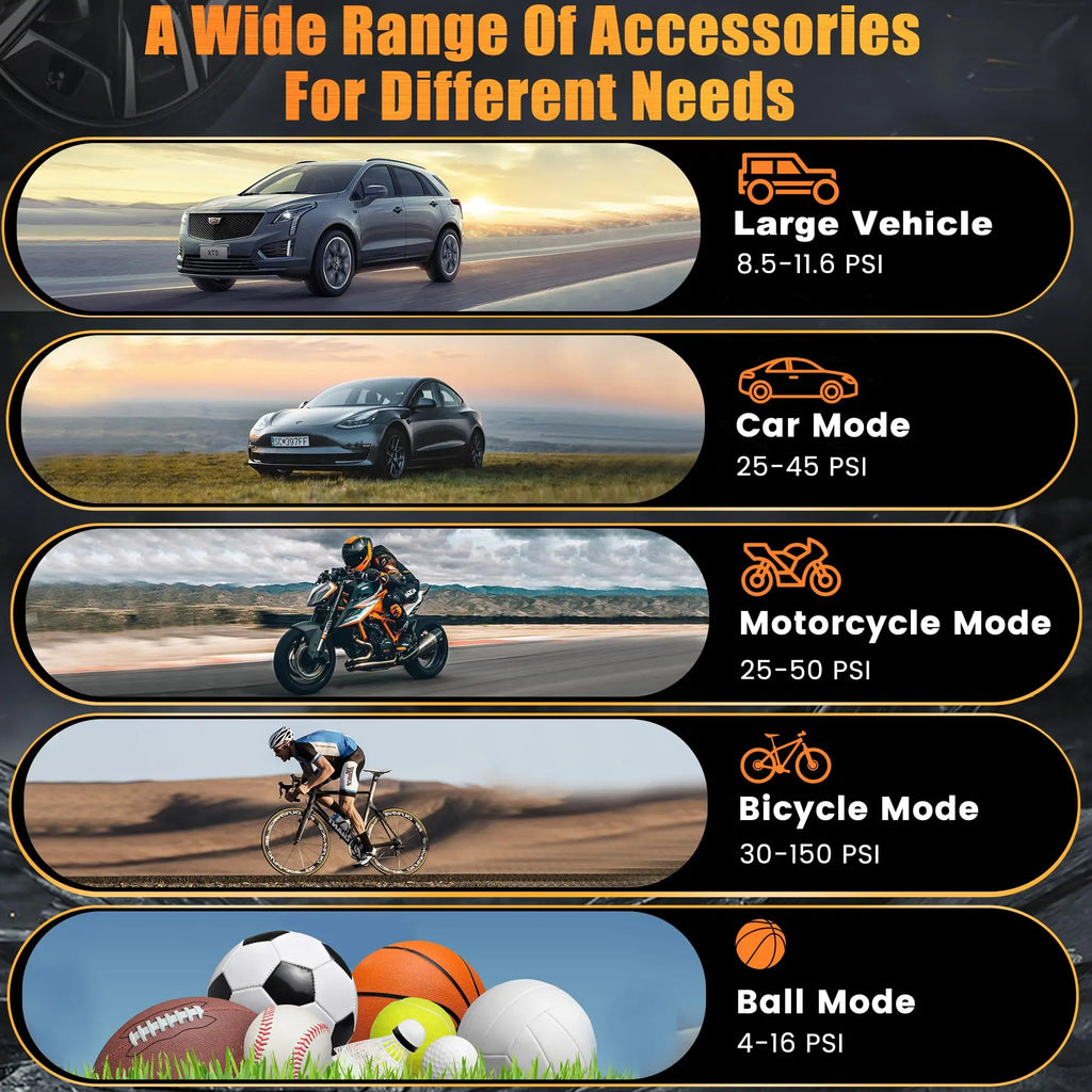 Wireless Electric Air Pump Car Air Compressor Tire Inflator Pump for Motorcycle Bicycle Boat AUTO Tyre Balls