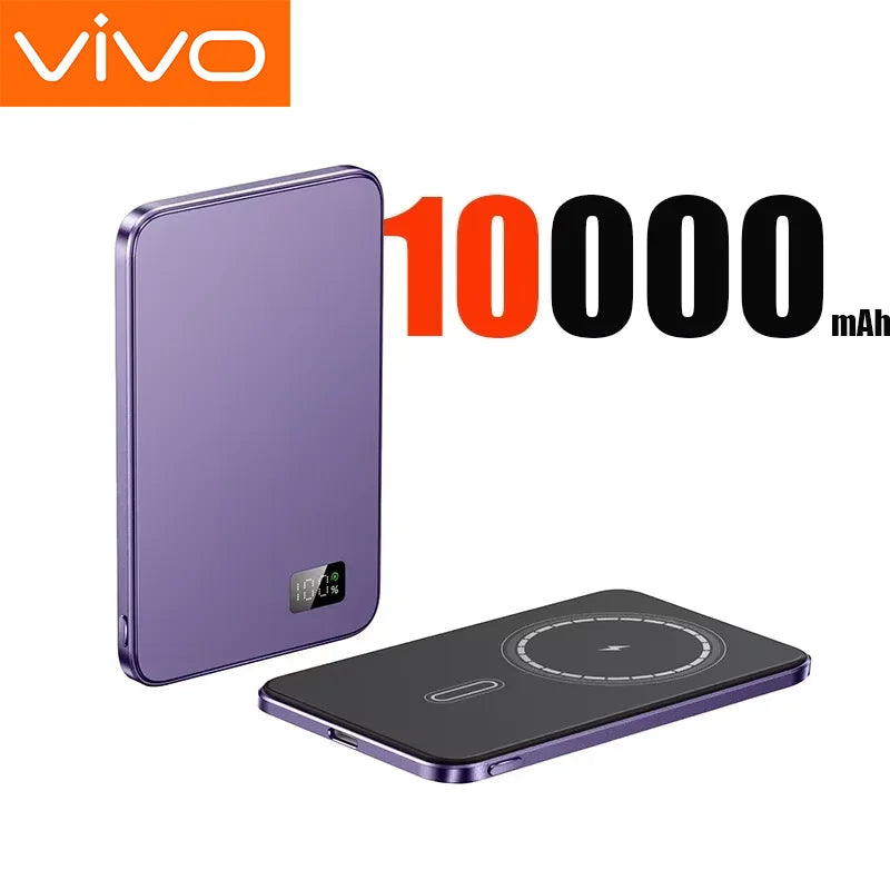 VIVO 50000mAh Magnetic Portable Wireless PowerBank PD22.5W Fast Charging External Battery for Magsafe For iPhone Samsung