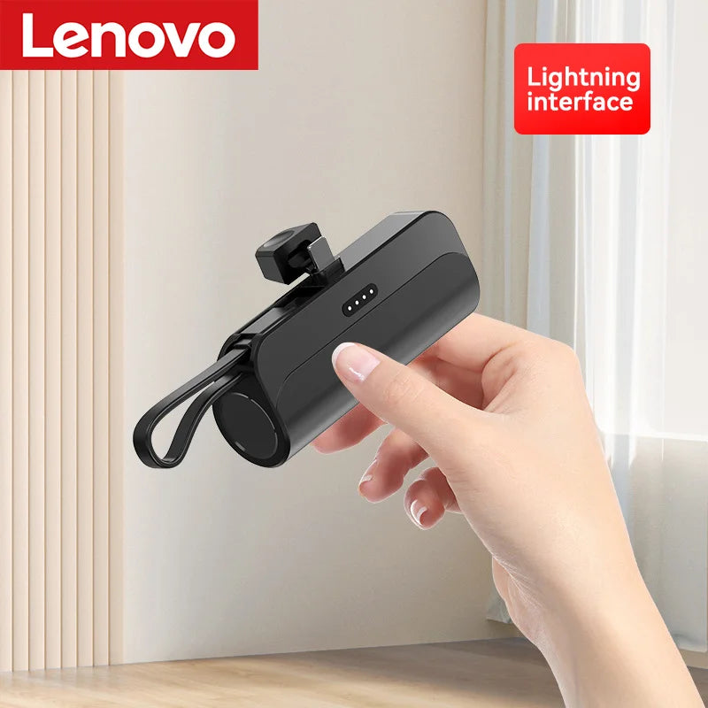 Lenovo 500000mAh Capsule Power Bank High Capacity Super Fast Charging Powerbank  Portable External Battery For All Phones 2026