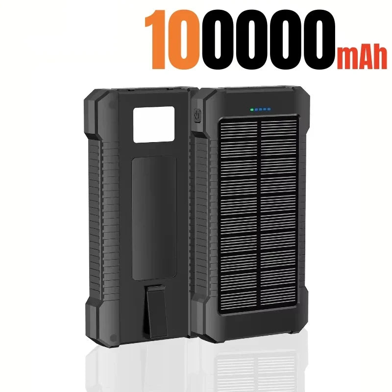 500000mAh Solar Power Bank Large Capacity Super Fast Charging Outdoor Portable External Battery for iPhone Huawei Samsung
