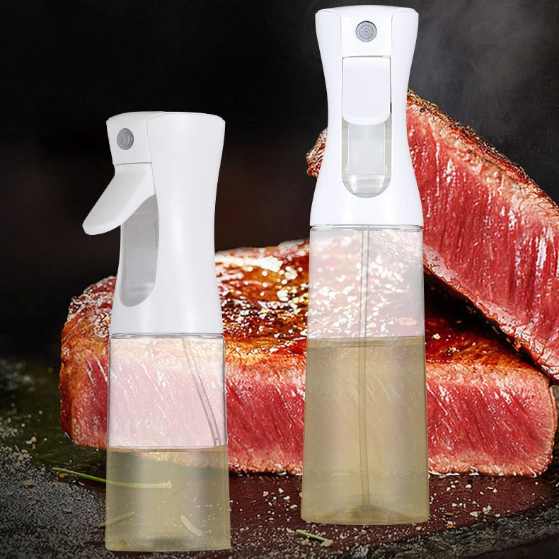 200/300/500ml Oil Spray Bottle BBQ Cooking Olive Oil Sprayer Plastic Baking Oil Spray Empty Bottle Vinegar Bottle Or  Oil brush