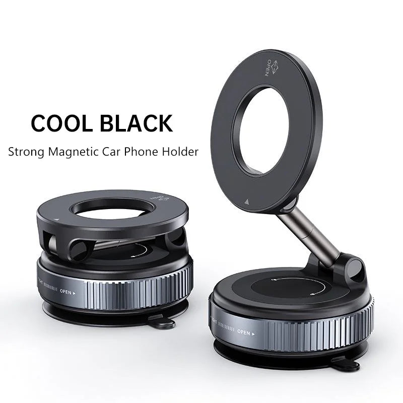 Magnetic Vacuum Phone Bracket 360° Adjustable Holder Strong Suction Cup Navigation Design Stand Holder For Car Universal 2026