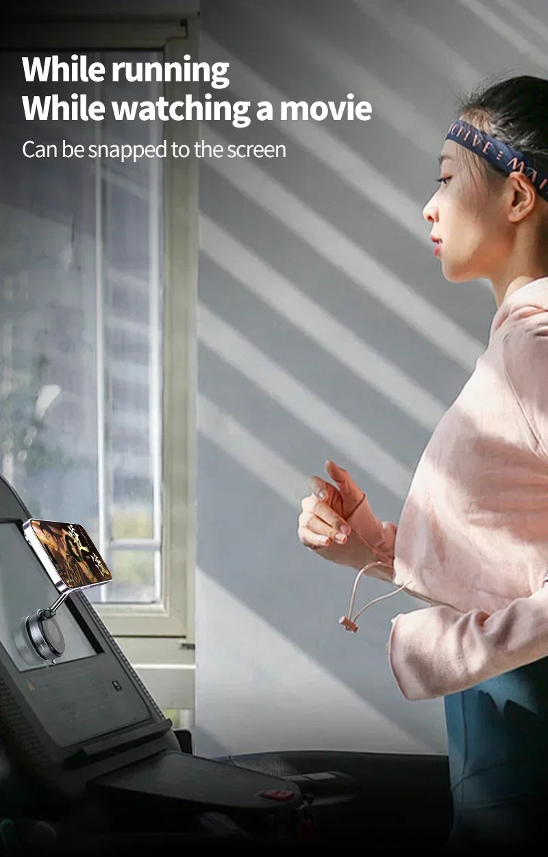 Strong Magnetic Phone Holder Foldable Design 360° Adjustable Vacuum Car Mount For Cell Phone For iphone Live Streaming