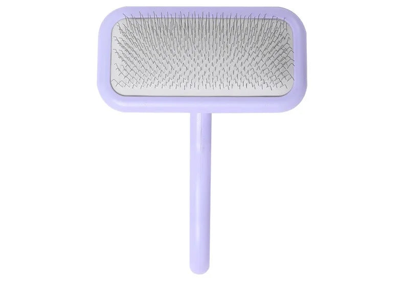 Professional Pet Grooming Brush Dual Tone Handle Dense Metal Teeth Comb for Fluffy Volume Teddy Cats Dogs Universal Styling Tool