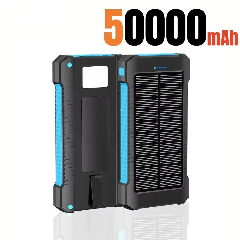 500000mAh Solar Power Bank Large Capacity Super Fast Charging Outdoor Portable External Battery for iPhone Huawei Samsung