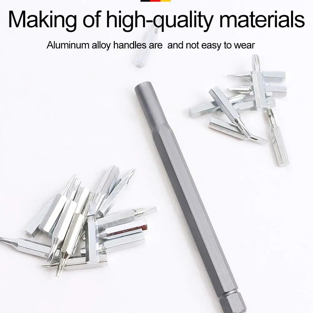 24 in 1 Precision Screwdriver Set: Professional Repair Tool Kit with Screwdriver Heads for Smart Home, Phone, Computer & Glasses