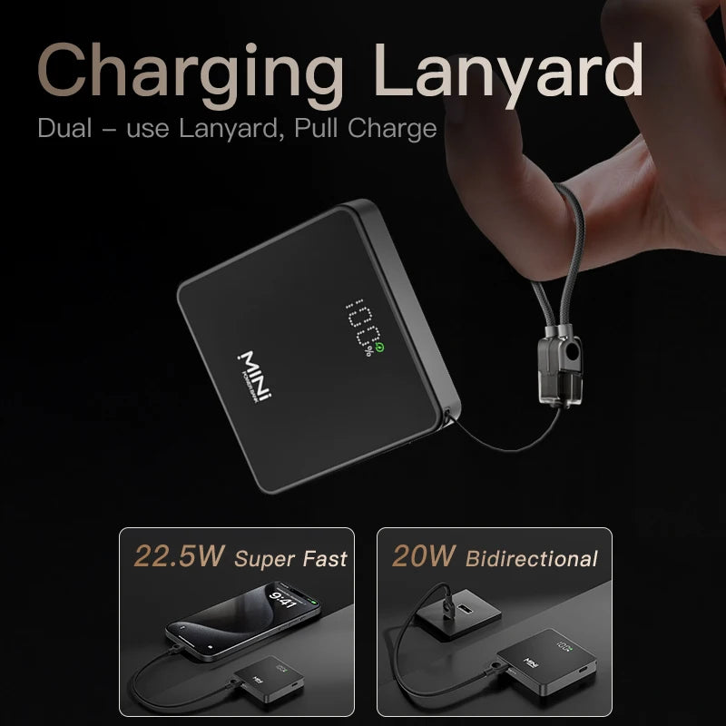 Original Portable MINI magnetic wireless Powerbank 10000mAh Power banks for Magsafe external Auxiliary battery for iPhone 17 16