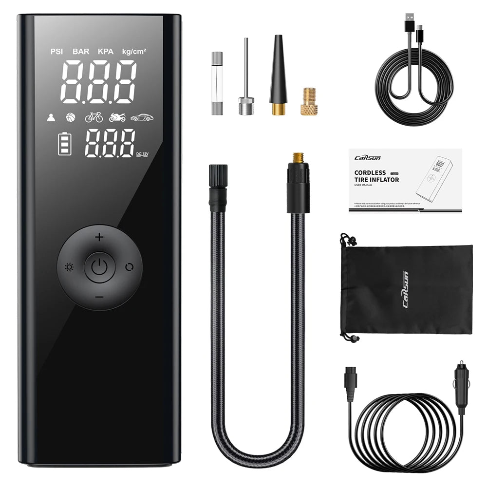 Wireless Tyre Air Pump Portable Car Air Compressor For Motorcycles Pickup Truck Digital Super Power Inflatable Smart Air Pump