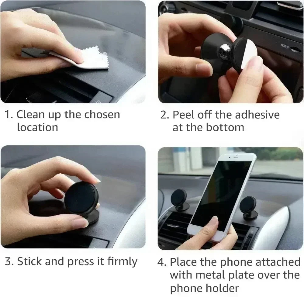 Magnetic Car Phone Holder Mount Dashboard Smartphone Mobile Stand Bracket Cell GPS Support in Car For iPhone Xiaomi Samsung LG
