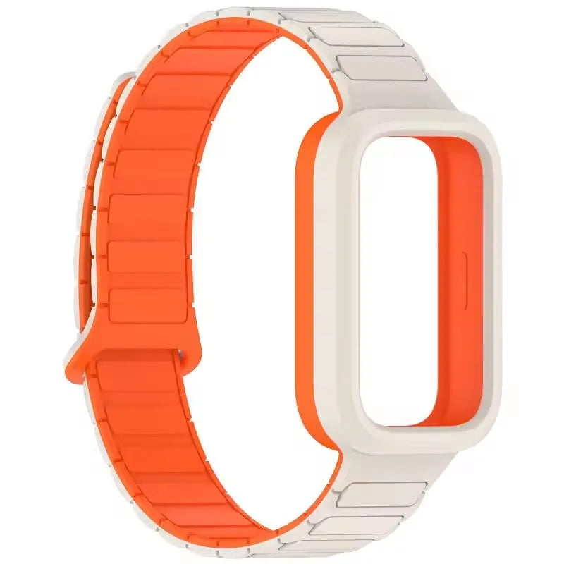 Magnetic watch straps for Xiaomi Mi band 9 active Sport Silicone Bracelet pulseira correa for Xiaomi Redmi watch 3 Accessories