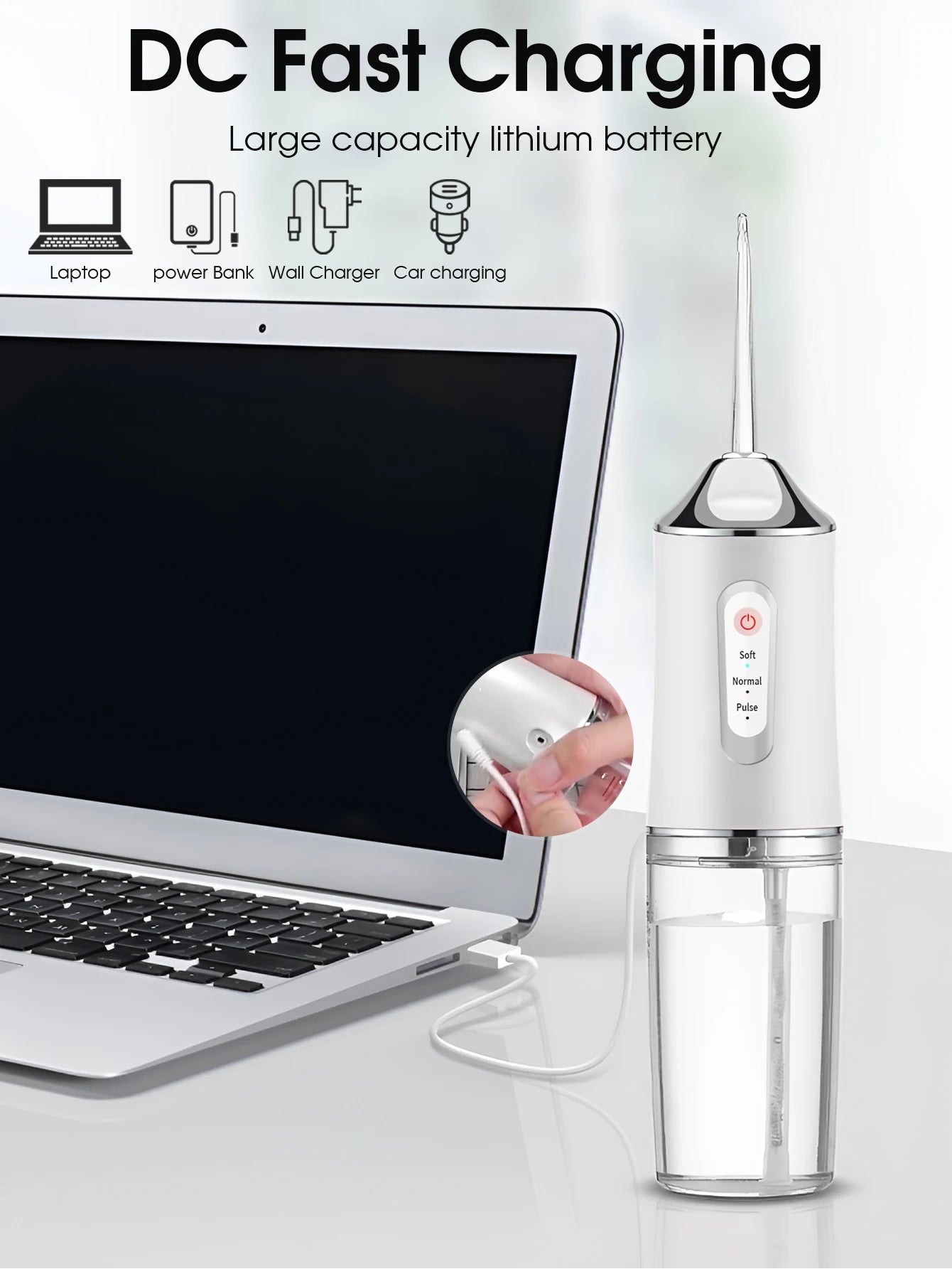 Powerful Water Jet Flossing Machine Portable Oral Irrigator Teeth Whitening Clean And Healthy Teeth Tooth Irrigator