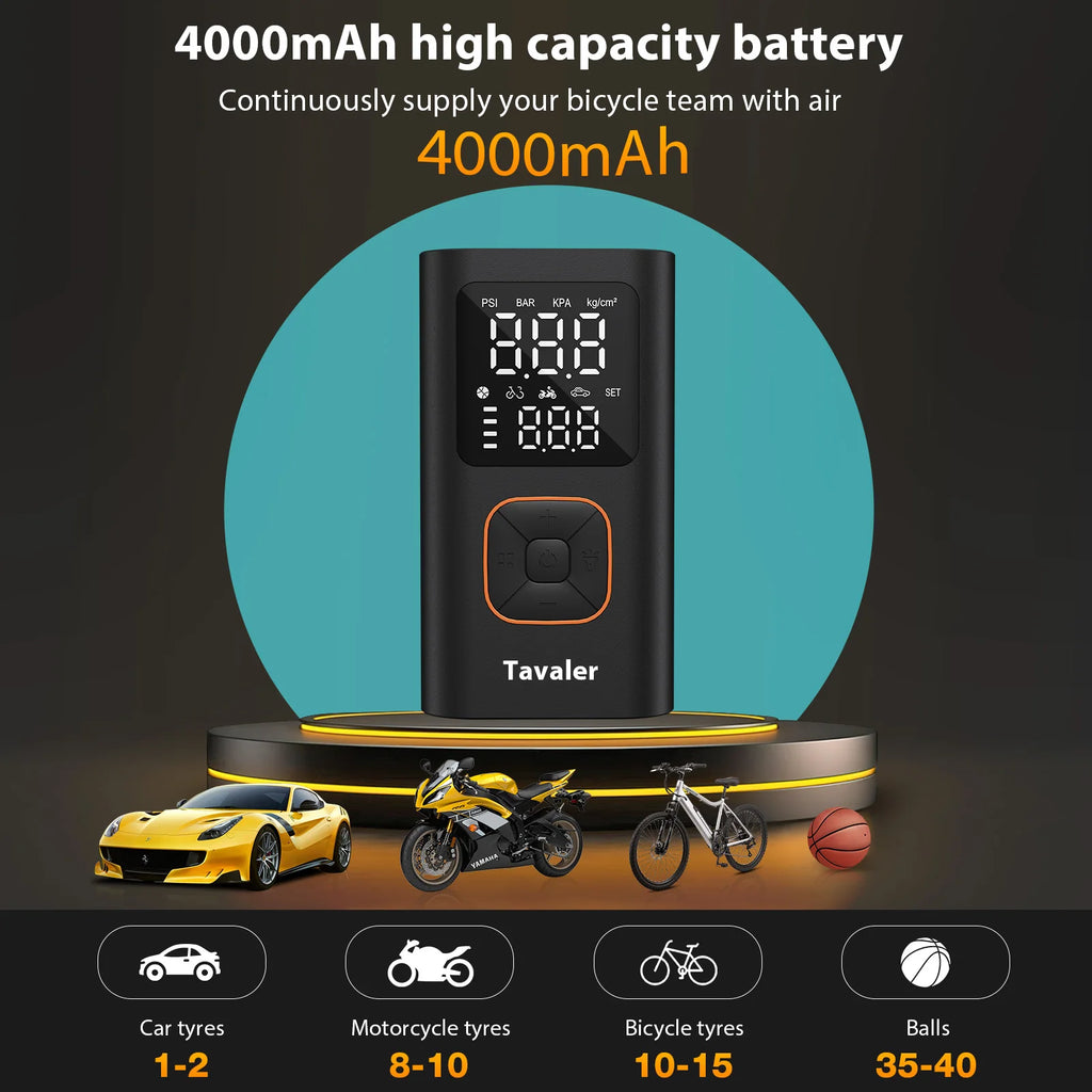 Wireless Electric Air Pump Car Air Compressor Tire Inflator Pump for Motorcycle Bicycle Boat AUTO Tyre Balls