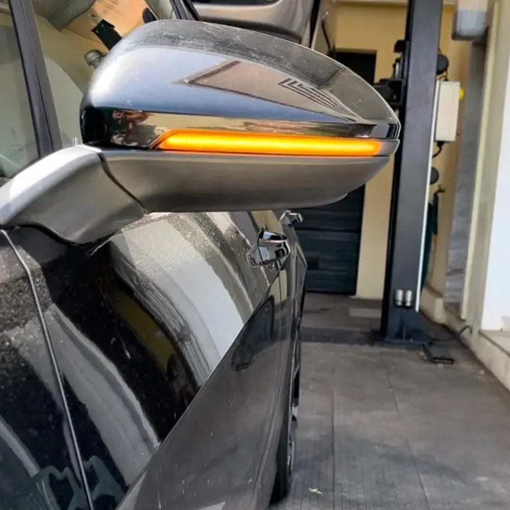 2pcs Malcayang For VW Golf 7.5 MK7.5 GTI R GTD RLINE MK7 7 Dynamic Blinker LED Turn Signal Mirror 2013 2016 2017 Jetta 2019 2020
