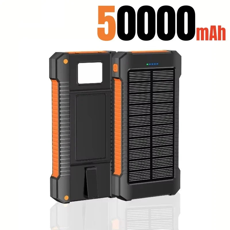 500000mAh Solar Power Bank Large Capacity Super Fast Charging Outdoor Portable External Battery for iPhone Huawei Samsung