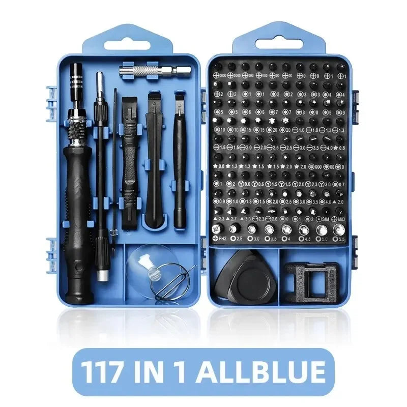 115/117 in 1 Precision Screwdriver Set Magnetic Torx Hex Screw Driver Bits Professional Repair Tool Kit for iPhone Xiaomi Mac PC