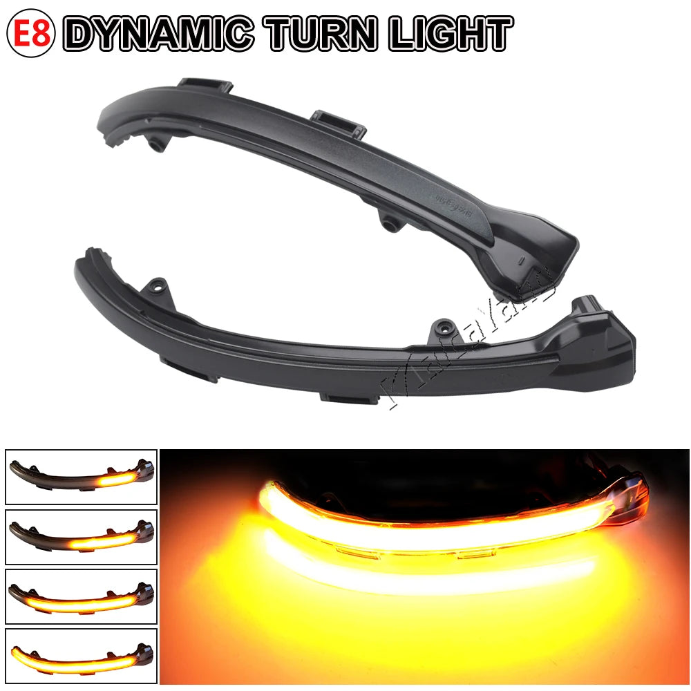 2pcs Malcayang For VW Golf 7.5 MK7.5 GTI R GTD RLINE MK7 7 Dynamic Blinker LED Turn Signal Mirror 2013 2016 2017 Jetta 2019 2020