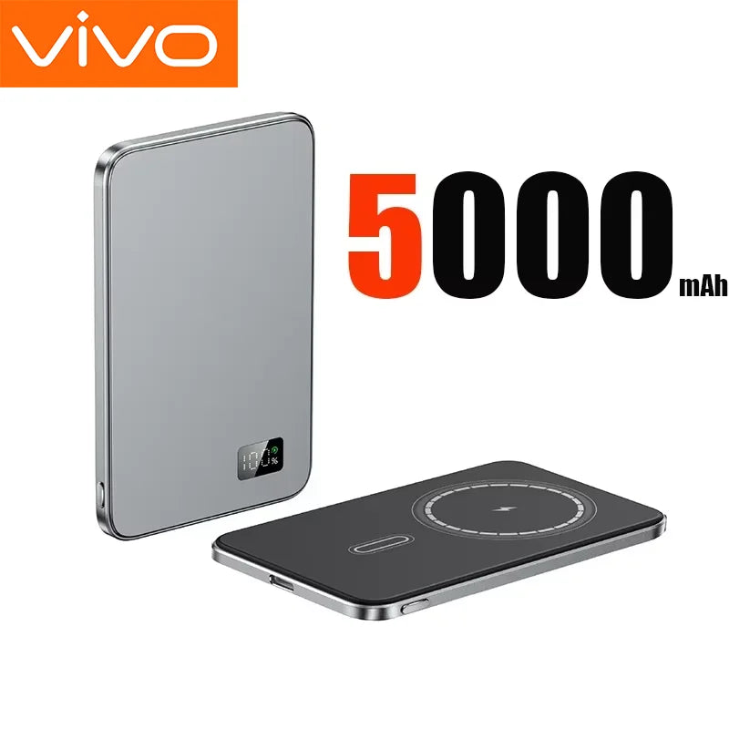 VIVO 50000mAh Magnetic Portable Wireless PowerBank PD22.5W Fast Charging External Battery for Magsafe For iPhone Samsung