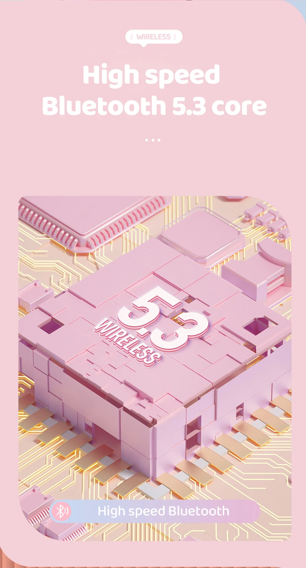 RGB Cat Ear Bluetooth Headphones For Girls Gradient Wireless Headphones With Microphone Stereo Music Game Earphones Kids Gifts