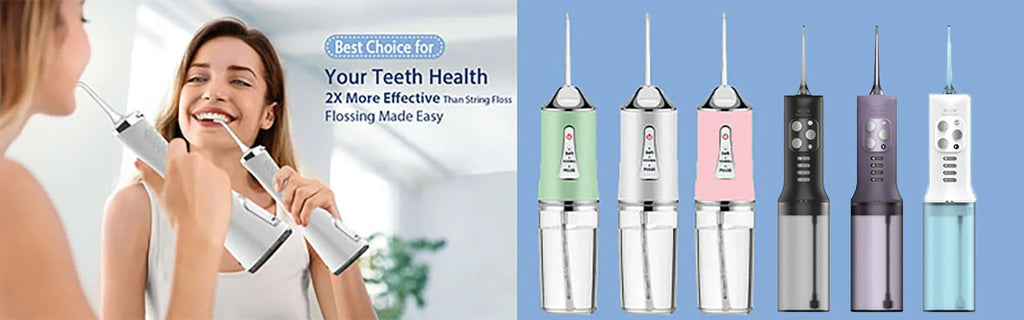 Powerful Water Oral Irrigation Irrigator Jet Ultrasound Air Ipx7 Waterproof Mouthwash Machines Dental Floss Flosser Irigator