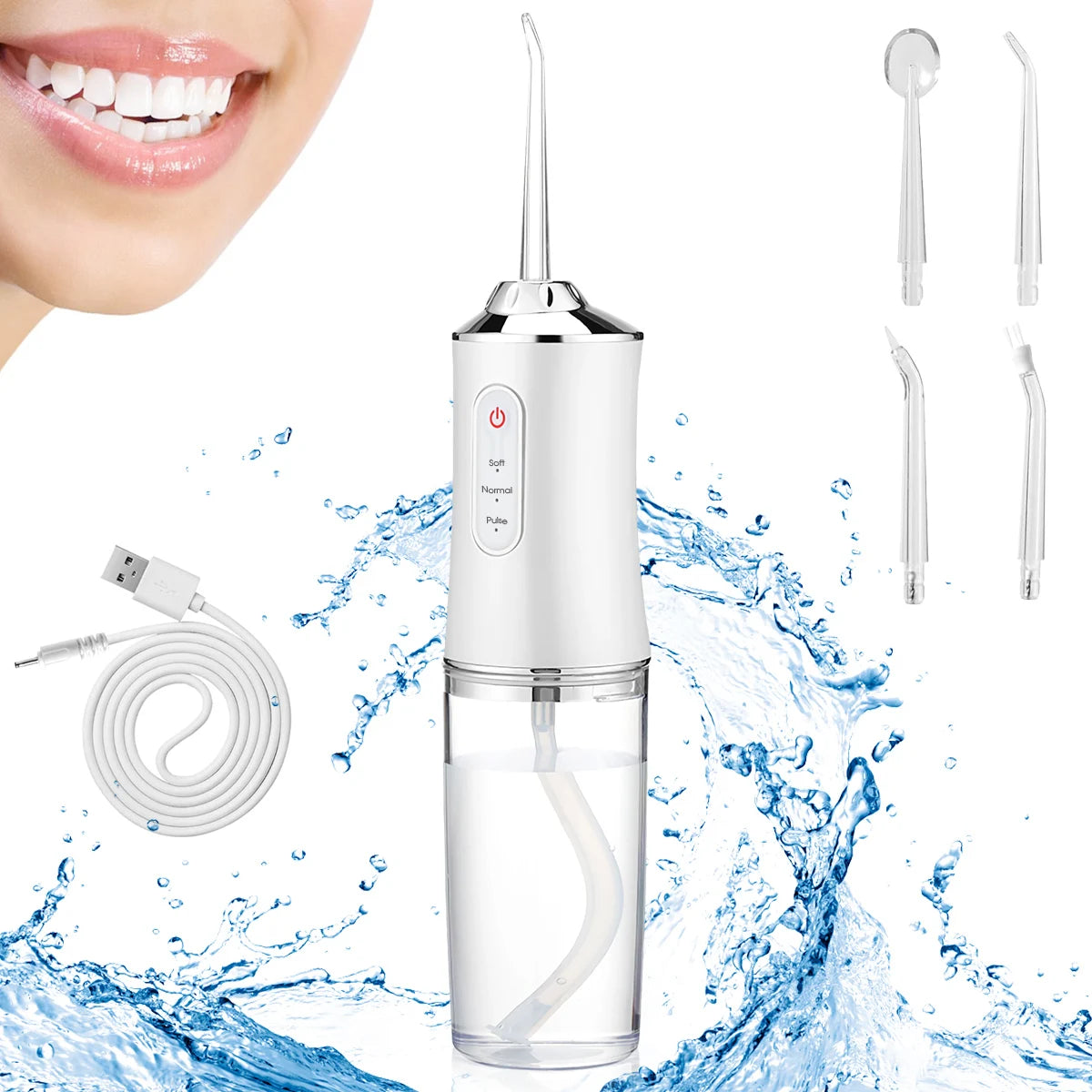 Powerful Water Jet Flossing Machine Portable Oral Irrigator Teeth Whitening Clean And Healthy Teeth Tooth Irrigator