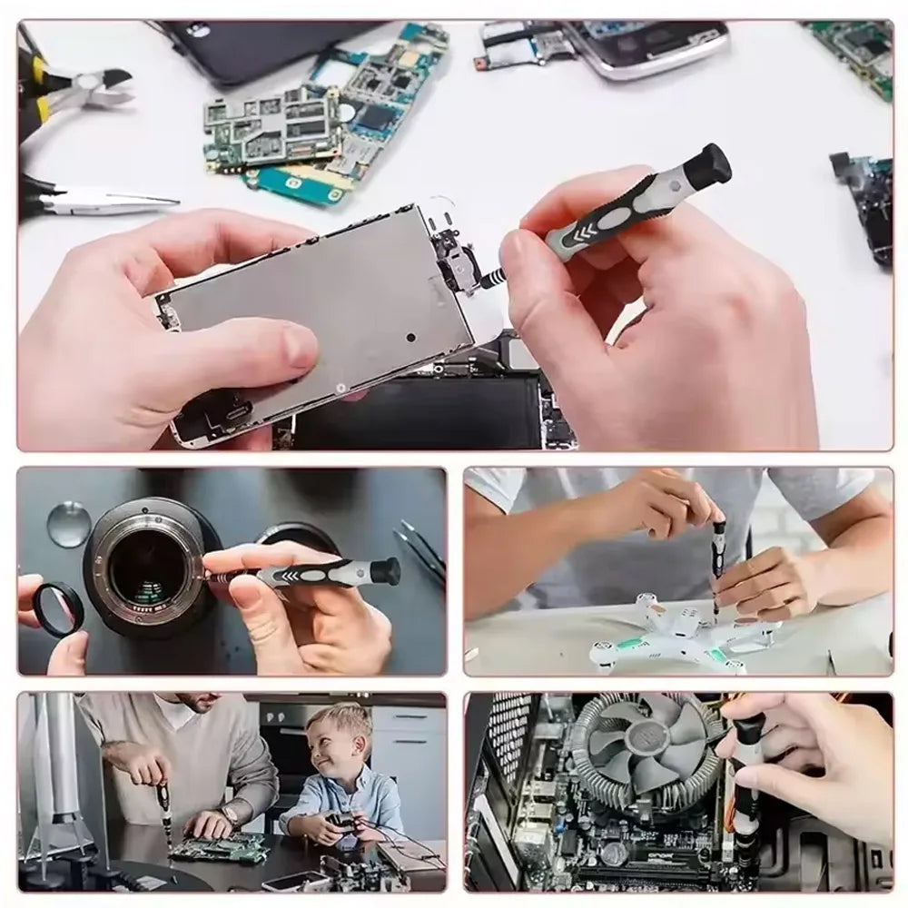 115 in1 Precision Screwdriver Kit, Includes Magnetic Tips, Ideal for Electronics and Laptop Repairs, Professional Nut Driver New