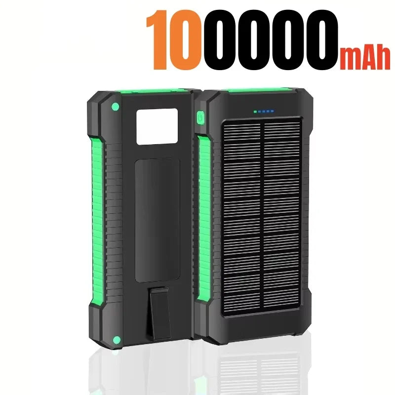 500000mAh Solar Power Bank Large Capacity Super Fast Charging Outdoor Portable External Battery for iPhone Huawei Samsung