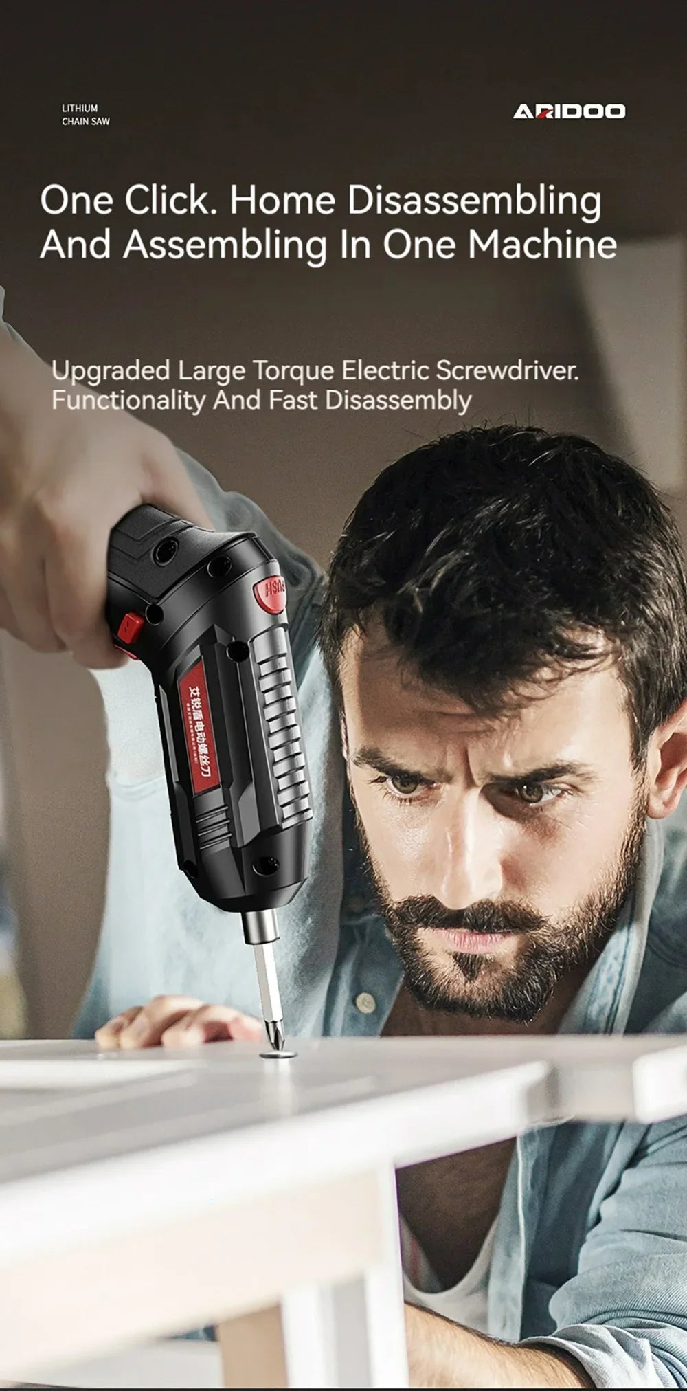 Small And Powerful Battery Screwdriver Rechargeable 4.2V 6Nm 1300mAh 250rpm Screwdrivers Electric Screw Driver Screwdriver Set