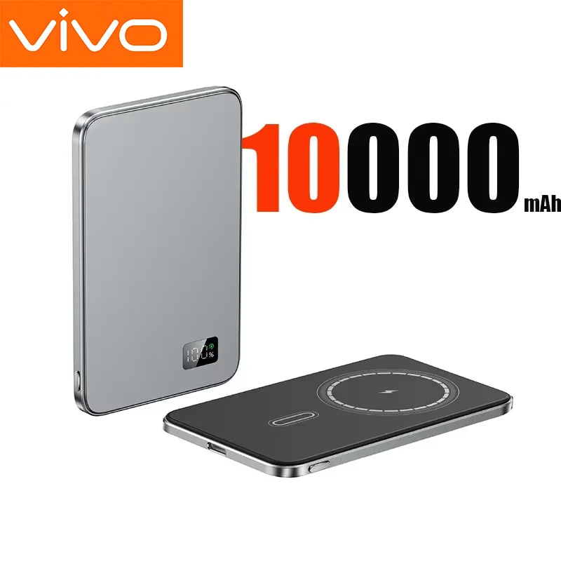 VIVO 50000mAh Magnetic Portable Wireless PowerBank PD22.5W Fast Charging External Battery for Magsafe For iPhone Samsung