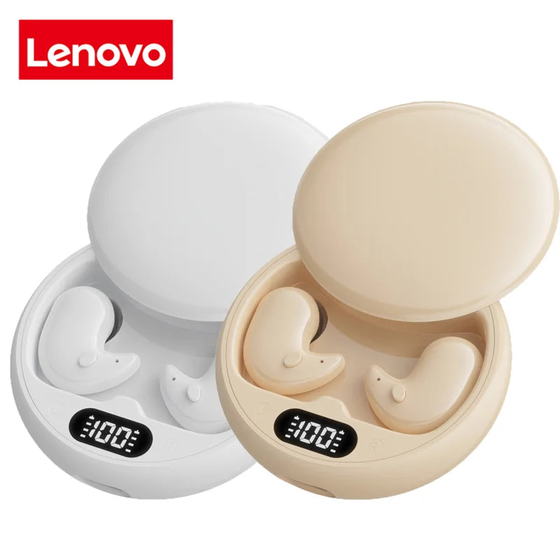 Lenovo Bluetooth Sleep Headphones Wireless Headset Version 5.3 Touch Control In-ear design compatible with most devices