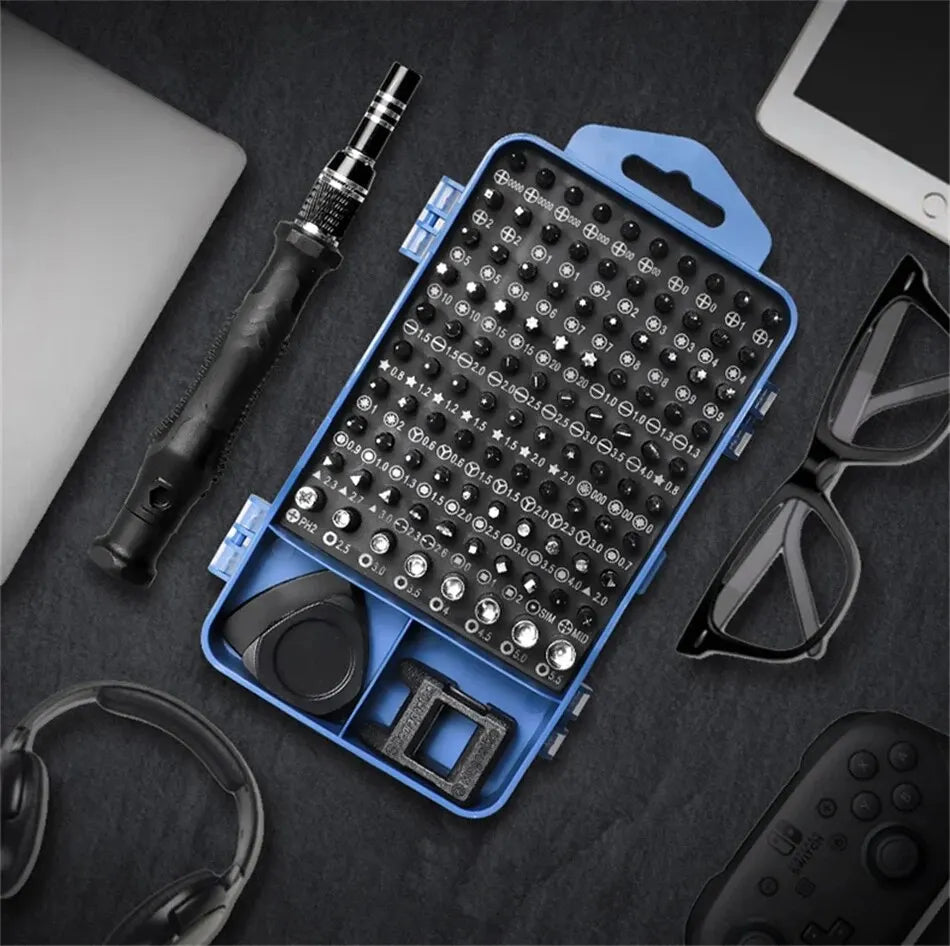 115 in 1 Professional Precision Screwdriver Set Magnetic Torx Hex Bits Repair Tool Kit for iPhone Xiaomi Mac PC Eyeglasses Watch
